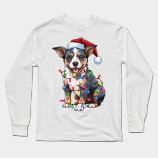 Christmas Australian Cattle Long Sleeve T-Shirt